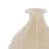Vaso de Vidro Decorativo Vetra Nude e Branco 13,5cm x 17cm