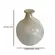 Vaso de Vidro Decorativo Vetra Nude e Branco 13,5cm x 17cm