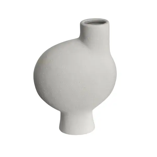 Vaso Decorativo em Cerâmica Contorno Essência Nude 20x30cm