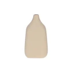 Vaso em Cerâmica Bege Texturizado Sereno 23cm x 12,5cm