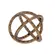 Escultura em Metal Decorativa Dourado Orbium 16 x 16 cm