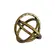 Escultura em Metal Decorativa Dourado Orbium 16 x 16 cm