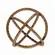 Escultura em Metal Decorativa Dourado Orbium 20 x 20 cm