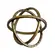 Escultura em Metal Decorativa Dourado Orbium 20 x 20 cm