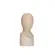 Escultura Decorativa em Cerâmica Face Vista Bege 21 x 9cm