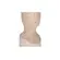 Escultura Decorativa em Cerâmica Face Vista Bege 21 x 9cm