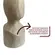 Escultura Decorativa em Cerâmica Face Vista Bege 21 x 9cm