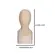 Escultura Decorativa em Cerâmica Face Vista Bege 21 x 9cm
