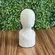 Escultura Decorativa em Cerâmica Face Vista Bege 21 x 9cm