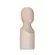 Escultura Decorativa em Cerâmica Face Vista Bege 26 x 9,5cm