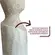Escultura Decorativa em Cerâmica Face Vista Bege 26 x 9,5cm