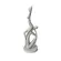 Escultura Decorativa Casal em Polirresina Cinza 37x12cm