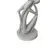 Escultura Decorativa Casal em Polirresina Cinza 37x12cm
