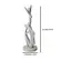 Escultura Decorativa Casal em Polirresina Cinza 37x12cm