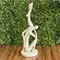 Escultura Decorativa Casal em Polirresina Cinza 37x12cm