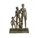 Escultura Decorativa Família em Polirresina Dourado 22x15cm
