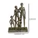 Escultura Decorativa Família em Polirresina Dourado 22x15cm