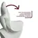 Escultura Decorativa Mulher em Polirresina Branco 27x19cm