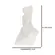 Escultura Decorativa Mulher em Polirresina Branco 27x19cm