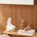 Escultura Decorativa Mulher em Polirresina Branco 27x19cm