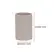 Copo Porta-Escovas Polirresina Canelado Bege 12x7,5cm 370ml