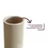 Copo Porta-Escovas Polirresina Canelado Bege 12x7,5cm 370ml