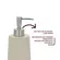 Porta-Sabonete Líquido em Cimento Orgânico Bege Curvoa 230ml