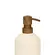 Porta-Sabonete Líquido Cerâmica Orgânico Off-White Alba 500ml