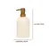 Porta-Sabonete Líquido Cerâmica Orgânico Off-White Alba 500ml