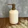 Porta-Sabonete Líquido Cerâmica Orgânico Off-White Alba 500ml