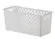 Cesto Organizador Quadratta 27 x 12 x 12 Cm Branco