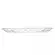 Travessa Oval em Cristal Transparente Bubble 21x12x2 cm