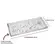 Travessa de Cristal Retangular Transparente Dragon 34x15 cm