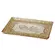 Travessa Retangular de Cristal Âmbar Janine 29,5 x 19,5 cm