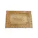 Travessa Retangular de Cristal Âmbar Janine 29,5 x 19,5 cm