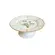 Prato de Bolo com Pé Cerâmica Heritage Relevo Floral 20,5 cm