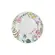 Prato de Bolo com Pé Cerâmica Lelis Estampa Floral 20,5 cm