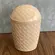 Lixeira Plástico Estilo Rattan Classic Basculante Creme 4,2L