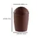 Lixeira Plástico Estilo Rattan Classic Basculante Marrom 4,2L