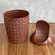 Lixeira Plástico Estilo Rattan Classic Basculante Marrom 4,2L