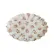 Travessa Pequena Relevado Branco Rosas Vó Dulce 31,5x22cm