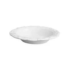 Travessa Oval Funda Média em Cerâmica Colonial Branca 34 cm