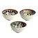 Jogo de Bowls Cerâmica 3 Peças Florata 11,5cm x 6cm - 280ml