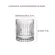 Jogo de 6 Copos Baixo Vidro Transparente Whisky Prisma 280ml