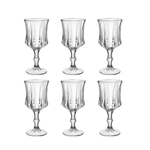 Jogo de 6 Taças para Licor Shot Vidro Elure 50ml 10,5x5cm