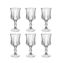 Jogo de 6 Taças para Licor Shot Vidro Elure 50ml 10,5x5cm