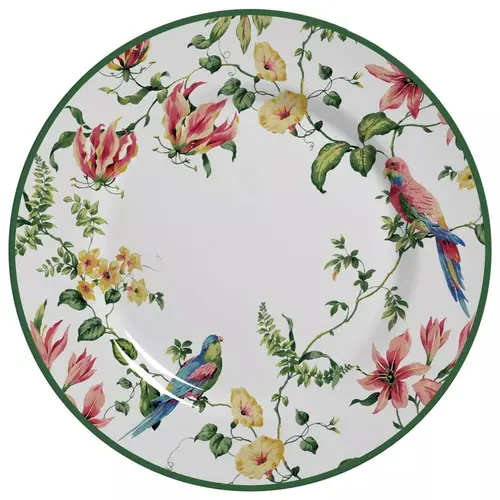 Prato Raso em Cerâmica Harmony Flores 29,5cm - 1 unid.
