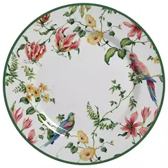 Prato Raso em Cerâmica Harmony Flores 29,5cm - 1 unid.