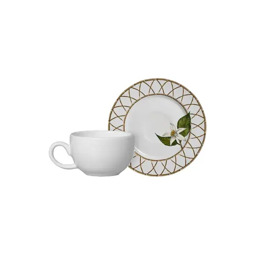 Xicara de Café com Pires em Cerâmica Siciliano 85 ml - 1 Unid.