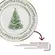 Prato Sobremesa Cerâmica Classic Christmas Filete Ouro 20,5cm - 1un.